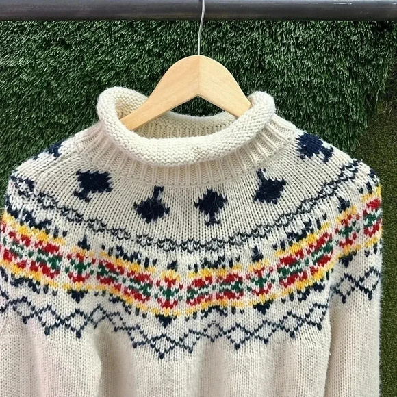Vintage Jeff Laurent Patterned  Sweater Medium - Picture 4 of 5